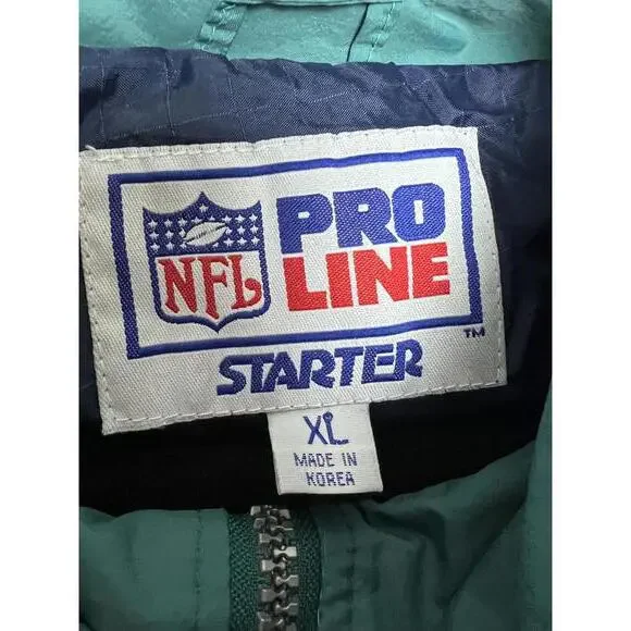 Vintage Miami Dolphins Windbreaker Full Zip Jacket NFL Pro Line Starter Size XL